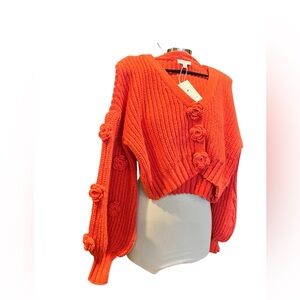NWT Stellah knit cropped cardigan